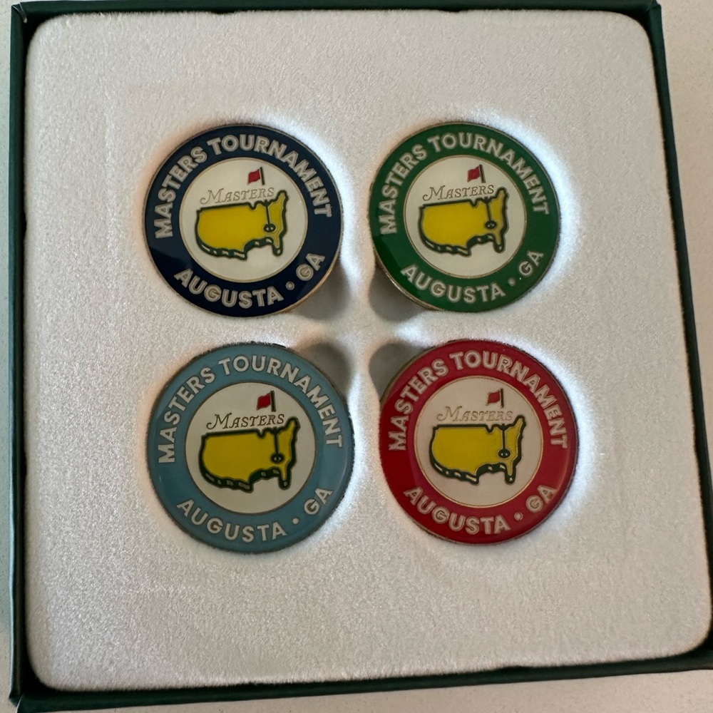 Masters Four-Color Augusta Ball Marker Set - Picture 3 of 3